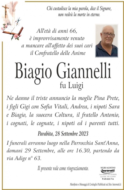 BIAGIO GIANNELLI