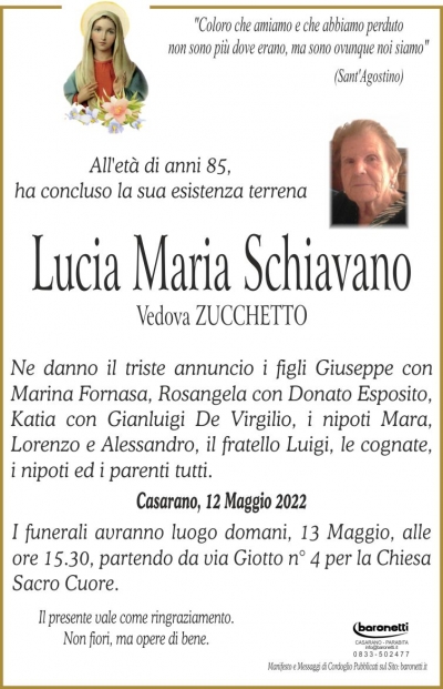 LUCIA MARIA SCHIAVANO